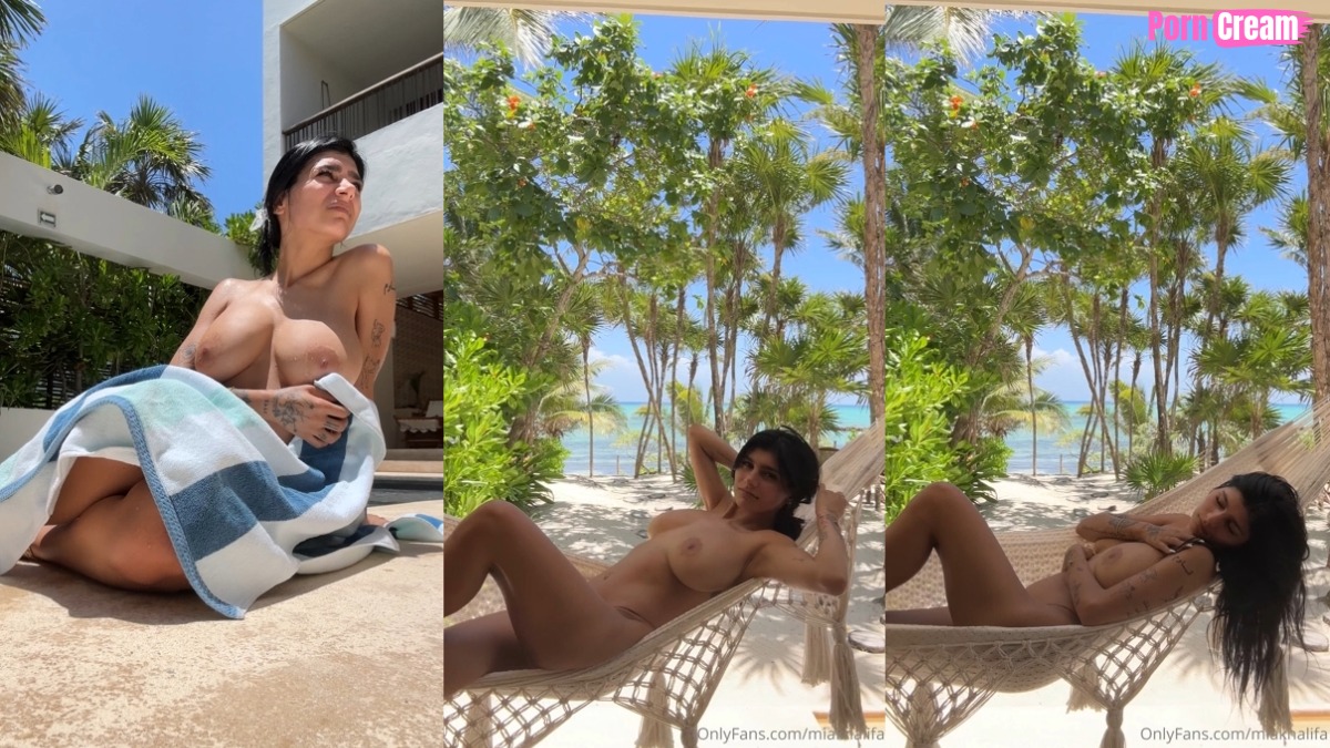 Mia Khalifa Naked In A Hammock