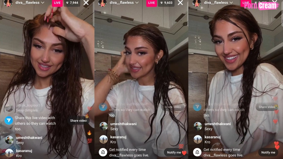 Diva Flawless Shower Livestream Video