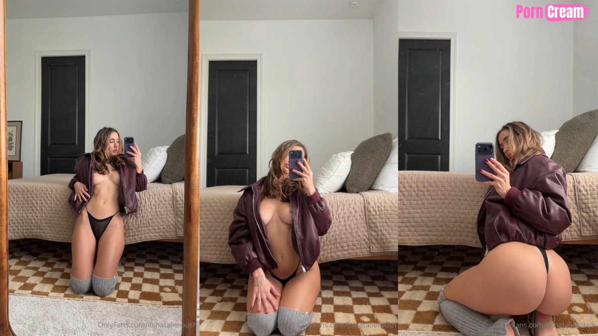 Natalie Roush Hot Topless Tease Near Bed